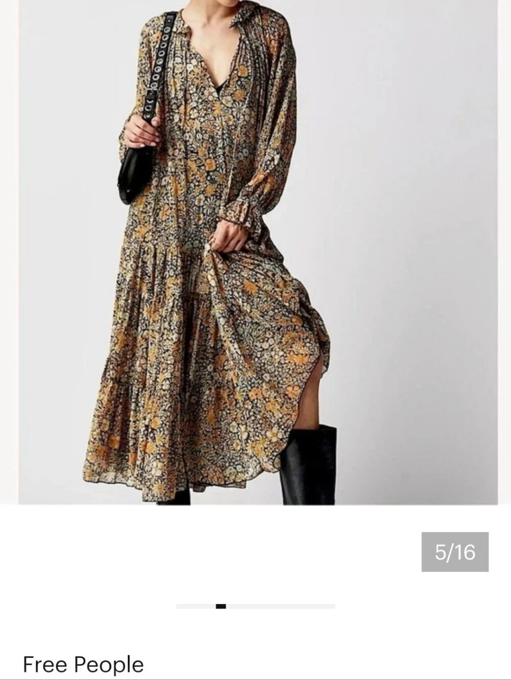 Free People Floral Maxi Dress